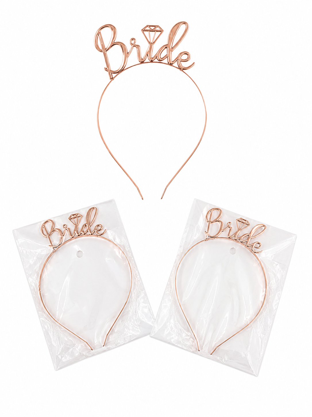 Rose Gold "Bride" Metal Headband