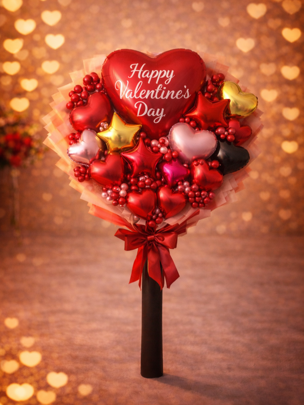 Grand Valentine Heart Bouquet