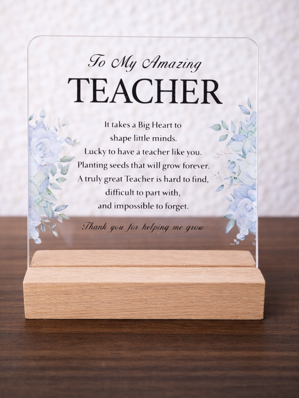 Acrylic Plaque "To My Amazing Teacher”