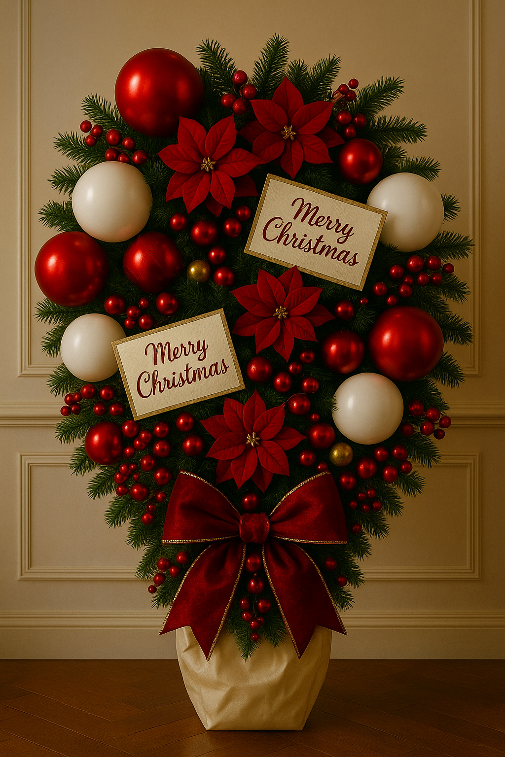 Huge Christmas Balloon Bouquet