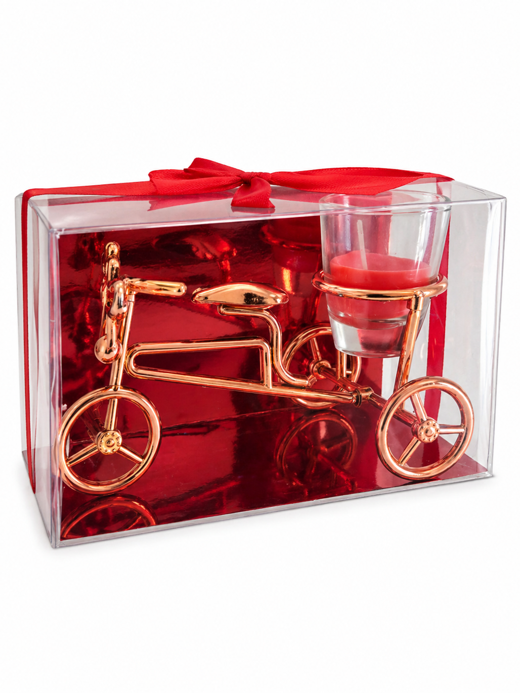 Decorative Bicycle Candle Holder Gift Set