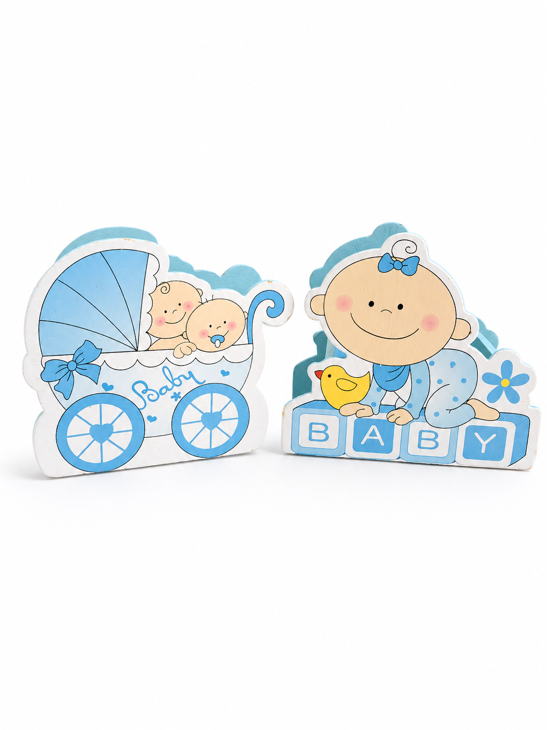 Wooden Baby Boy Decorative Plaques